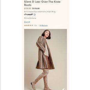 silent d anthropologie over the knee boots